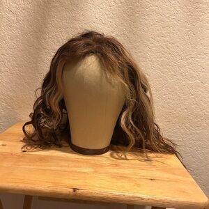 Body Wave Style Highlight Ombre Lace Frontal Wig Human Hair Wigs #4/27